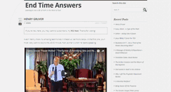 Desktop Screenshot of endtimeanswers.org