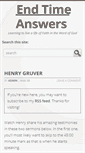 Mobile Screenshot of endtimeanswers.org